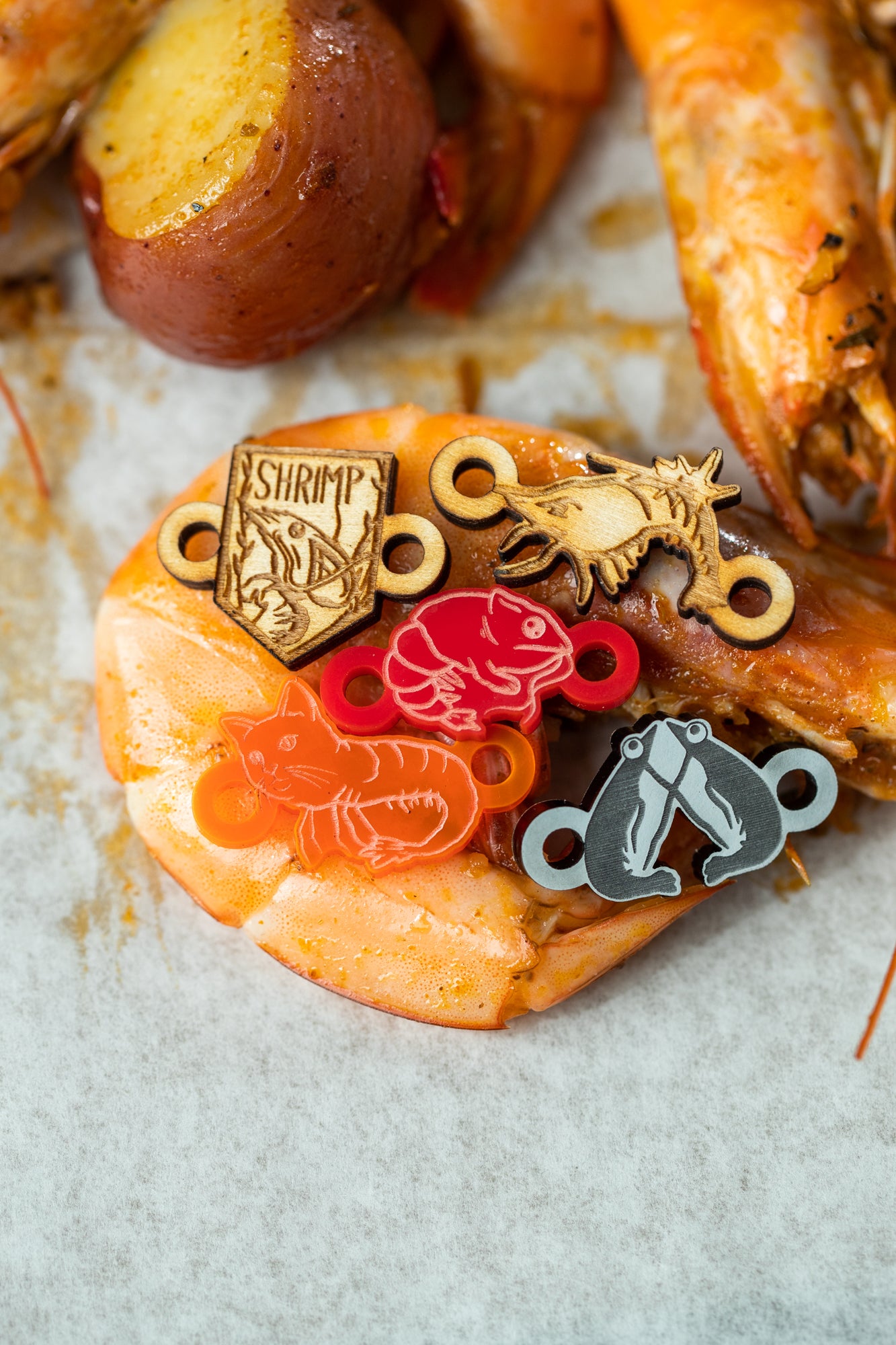 a close up of some food on a table