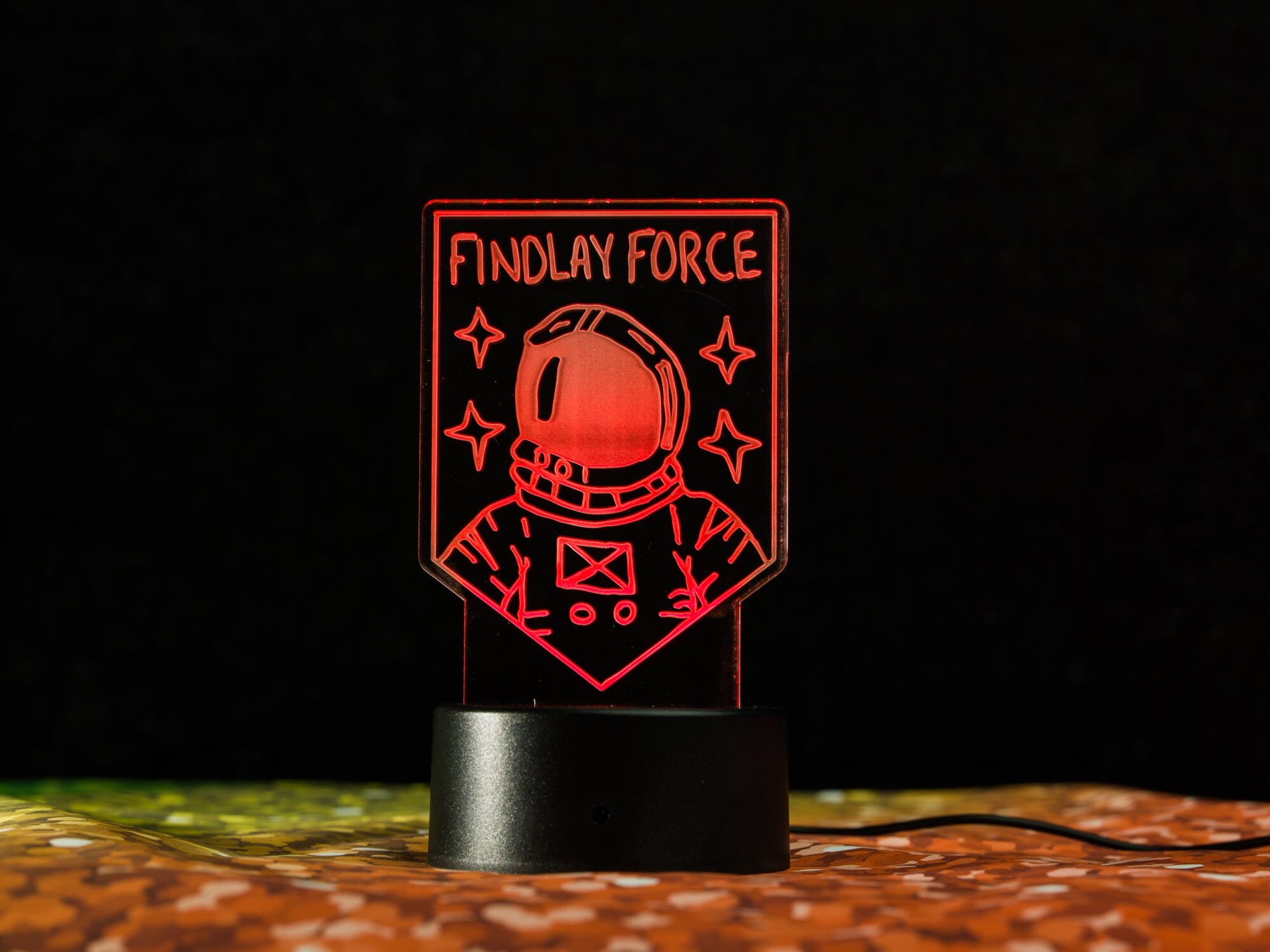 Findlay 3D LED Light Base + SpaceBoi Acrylic Piece Limited Edition Hats Findlay Hats