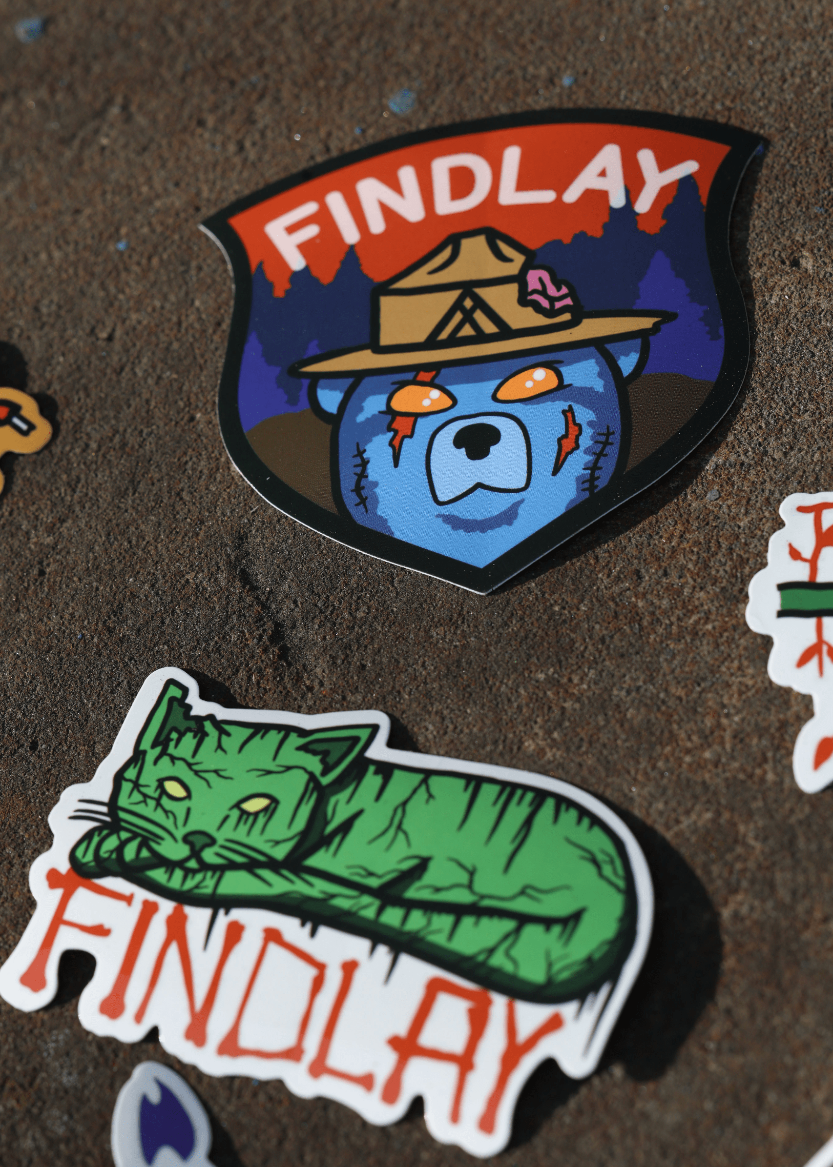 Zombie Sticker Pack Limited Edition Hats Findlay Hats