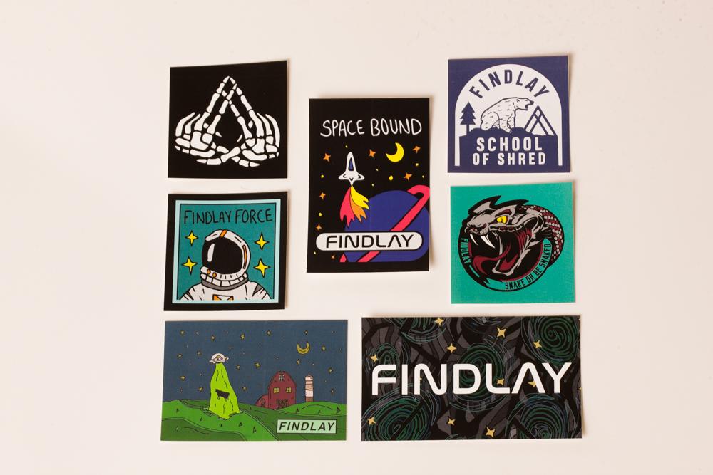 Friendly Sticker Pack Accessories Findlay Hats