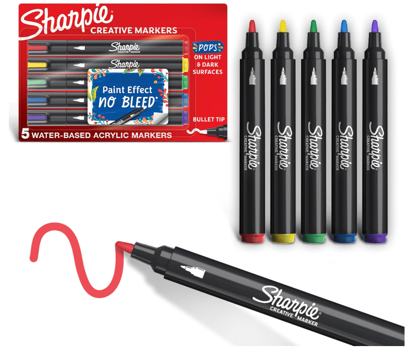 For Boxcar Patch : Creative Markers, Water-Based Acrylic Markers 5-Count Accessories Findlay Hats 