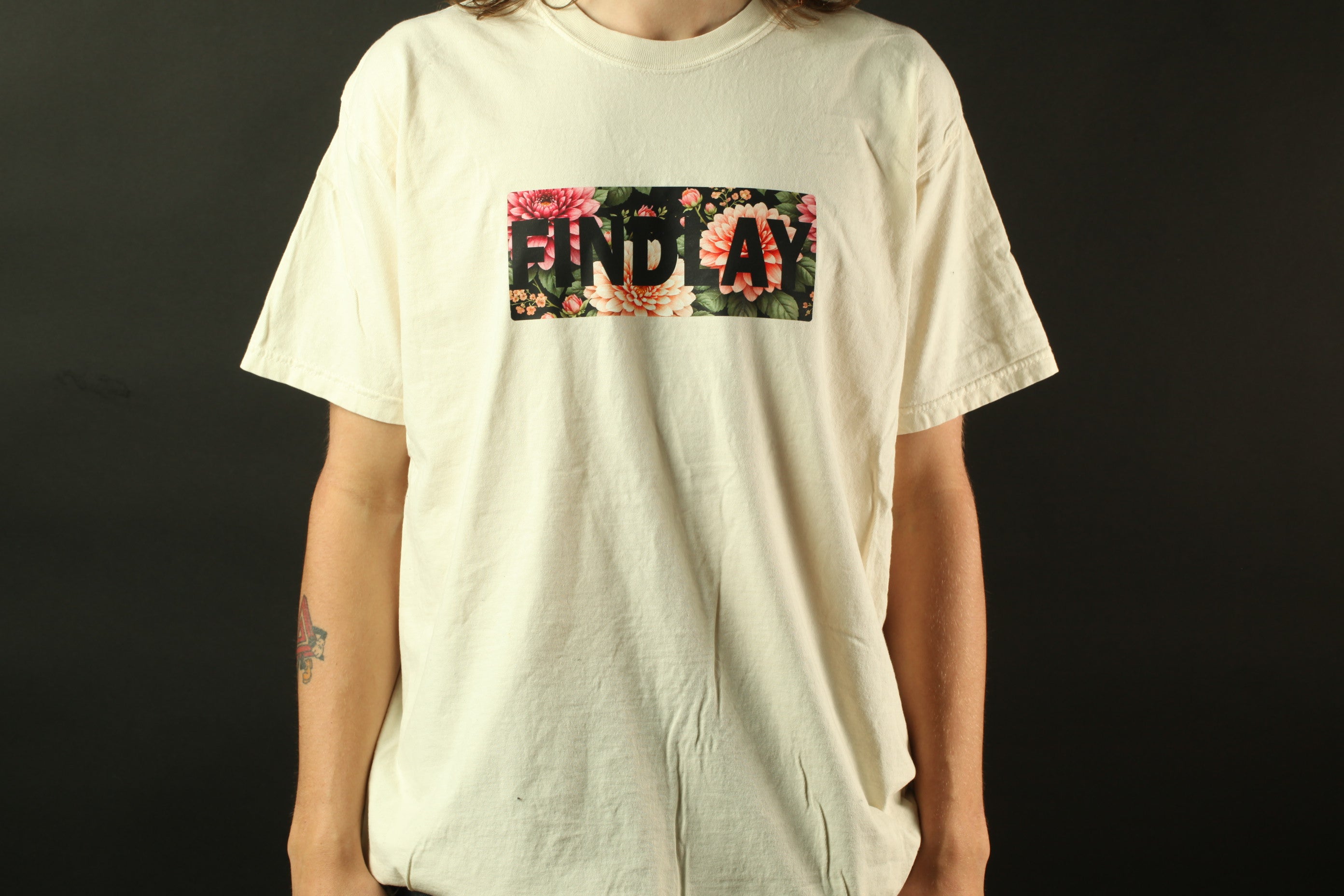 Floral Text Tee