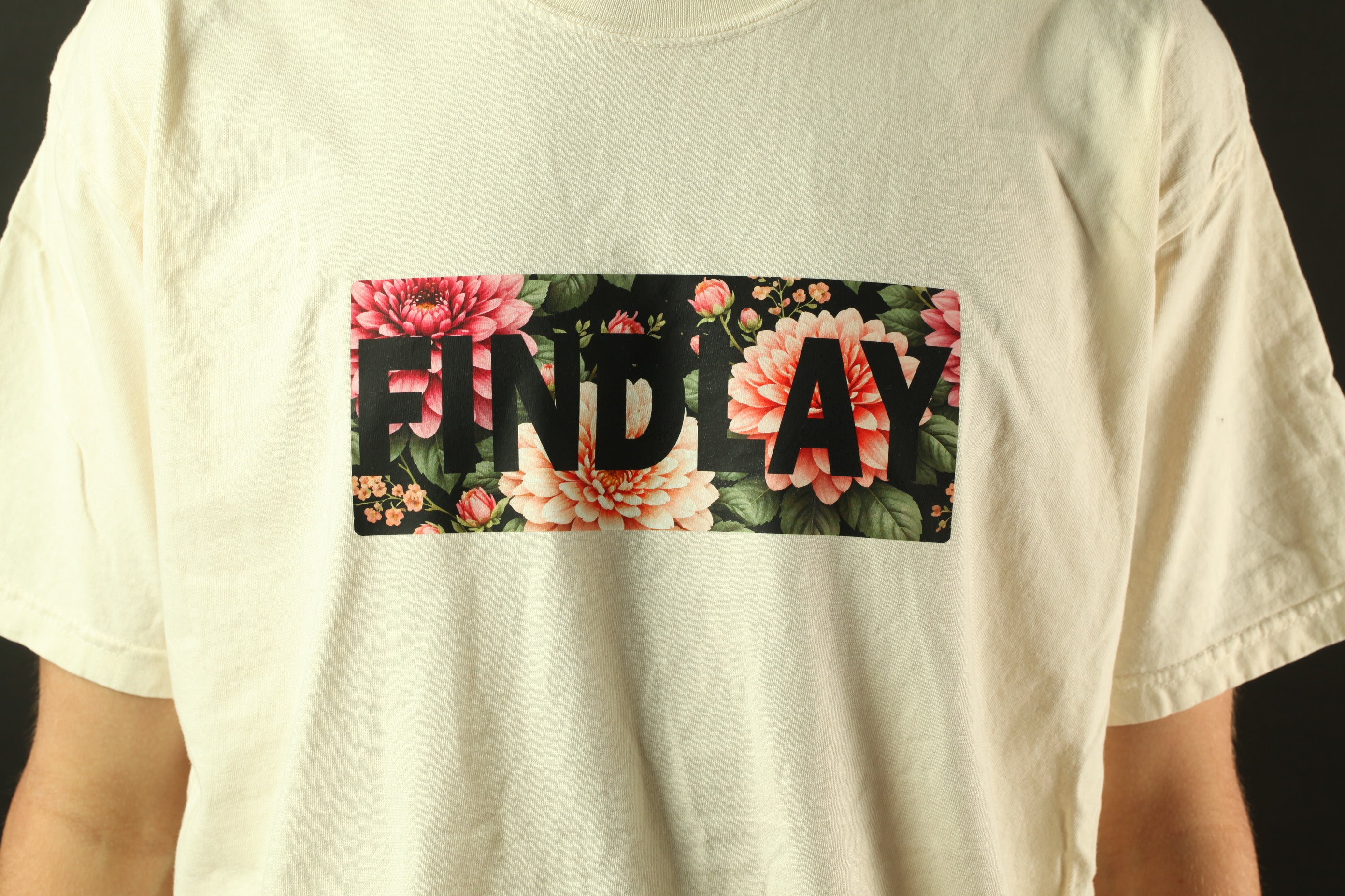 Floral Text Tee