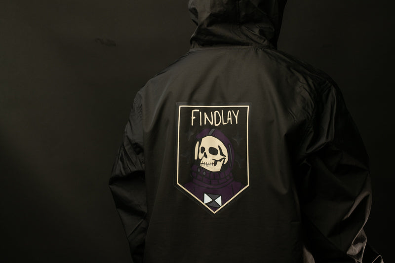 Black Deathstronaut Windbreaker