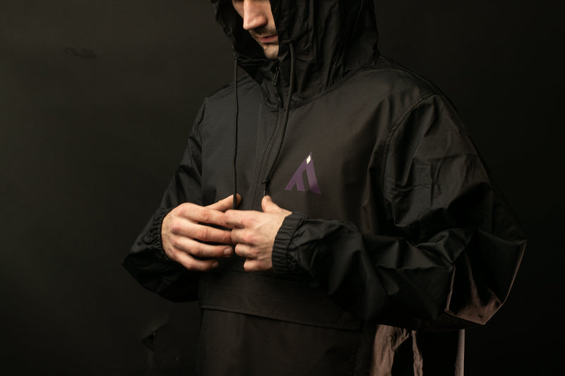Black Deathstronaut Windbreaker